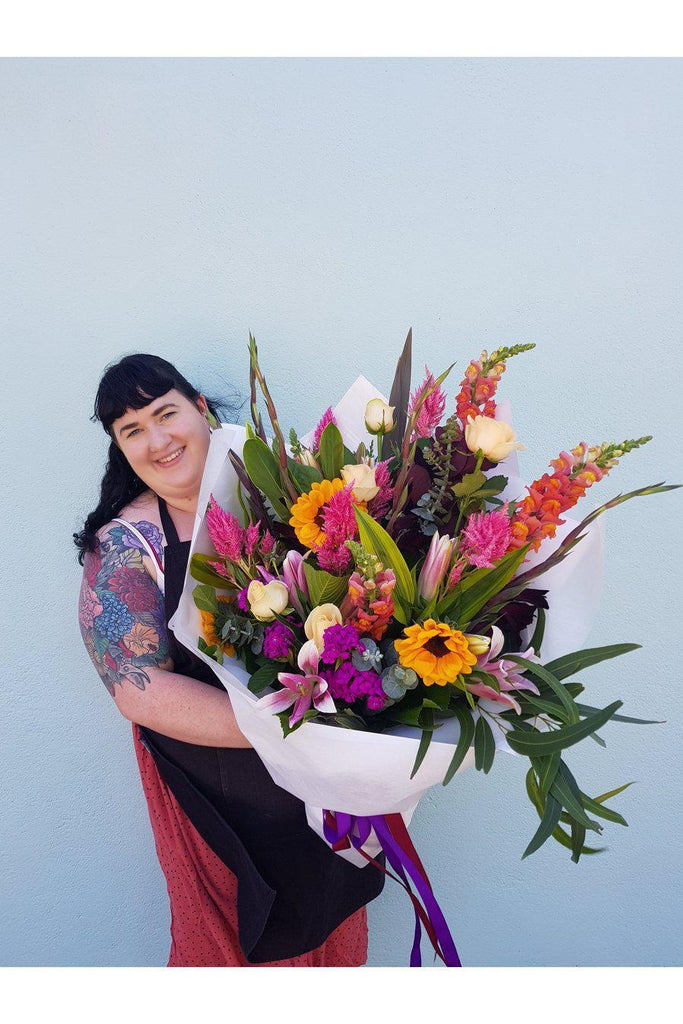 The Wow,For those wanting to make a statement, let us work our magic and create you a BIG bunch with our favourite fresh blooms of the day. Florist Wellington , Florist Kilbirnie , Florist Lyall Bay