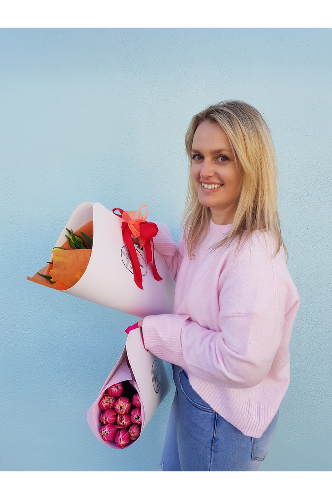 Bloom Bag,Just flowers...no fuss bundled up in one of our 'Bloom Bags' ready to pop into a vase. Lyall Bay Florist Wellington Florist Kilbirnie Florist